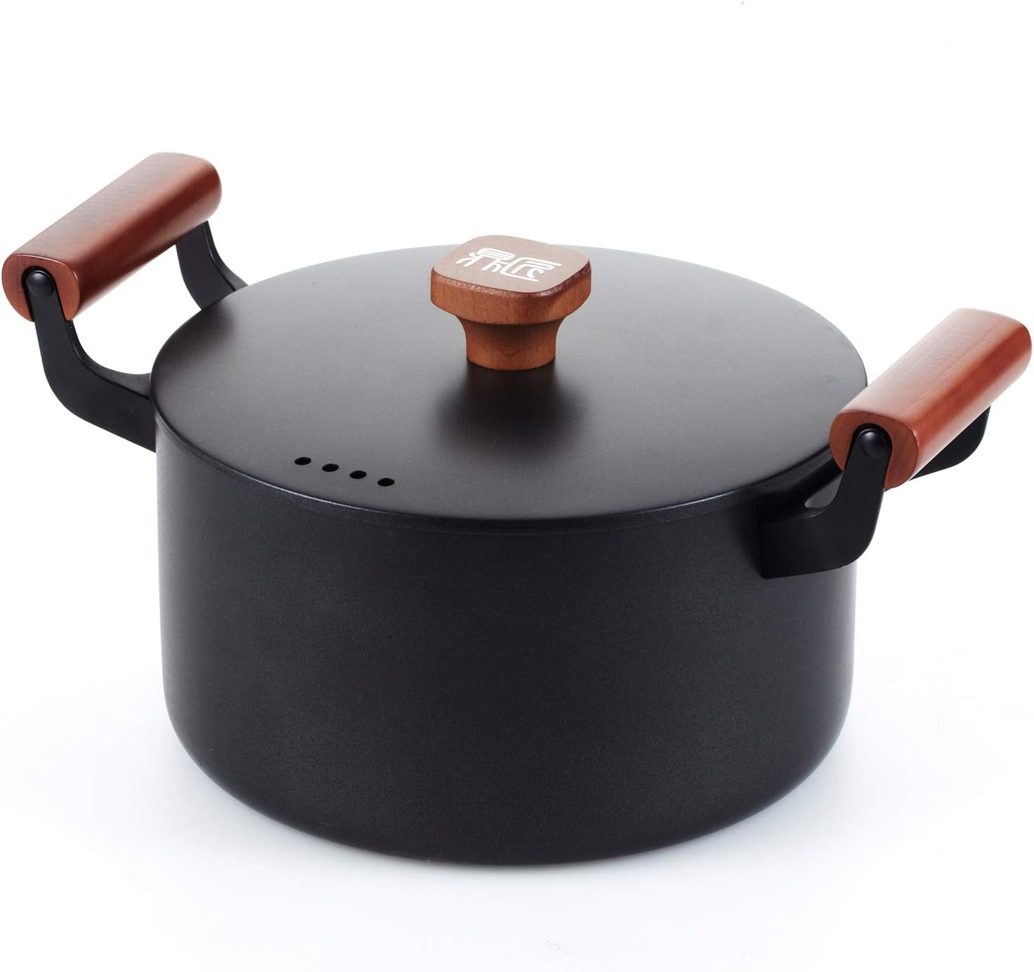 DINGJIANG Nonstick Cast Iron Stockpots Soup Pot, Rustproof and Heat Retaining (5 Quart)