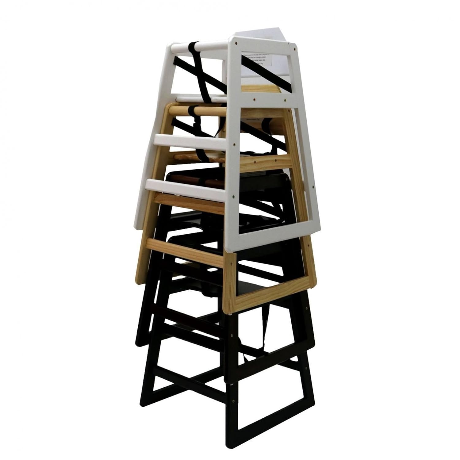stackable wooden high chairs for restaurants
