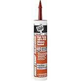 DAP High Temp 100% RTV Silicone Sealant, 10.3 Oz, Red (7079808013)