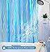 Wimaha Clear Shower Liner with Magnets, Plastic Shower Curtain Liner, Clear Shower Curtain Liner Heavy Duty with Bronze Grommets, Shower Liner with Hooks for Bathroom, Blue, 72x72