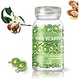 GOWWIM Hair Vitamin Serum Capsules - Argan, Macadamia, Avocado Oil Complex for Smooth, Silky Hair Growth and Repair, 30 PCS