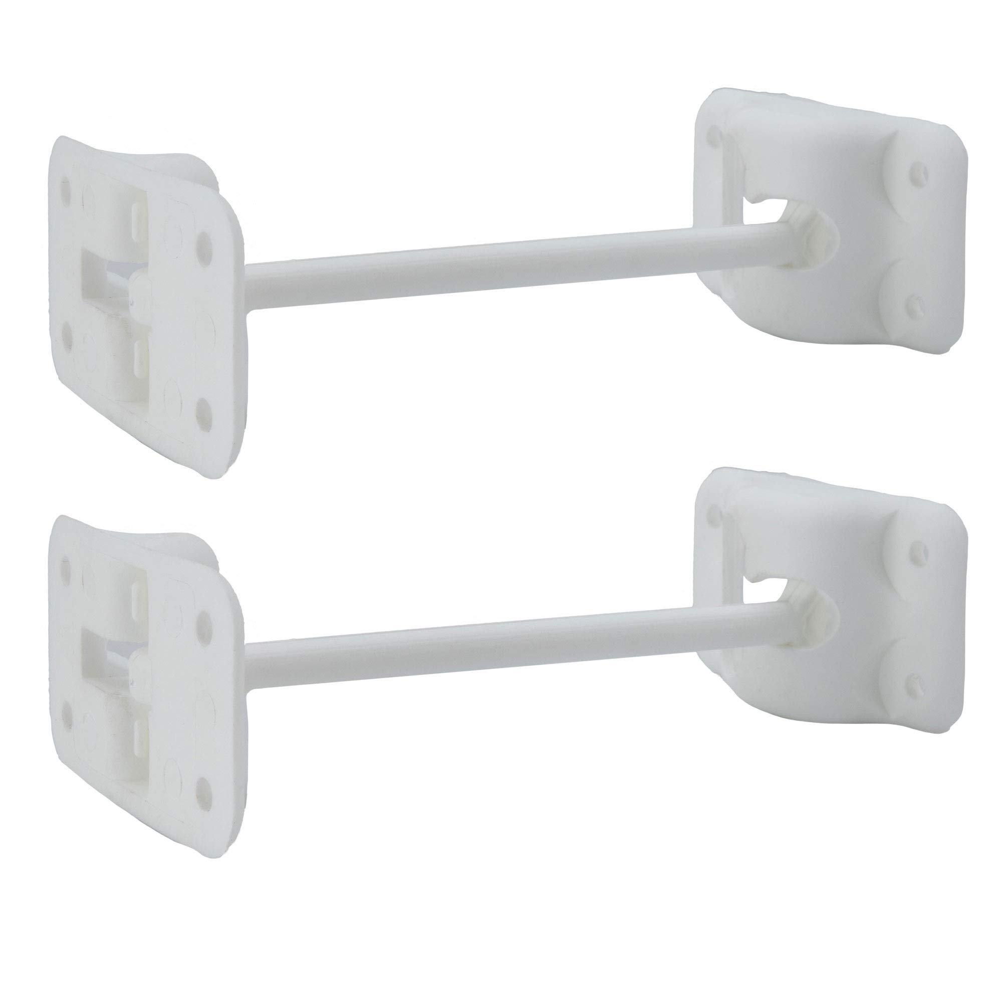 RecPro RV T-Style Door Holder Catch | Latch Holder | Cargo Hatch | Black or White Color Options | 4", 6" or 10" Option | RV Door Holder | RV Door Hardware | 2 Pack (6 Inches, White)