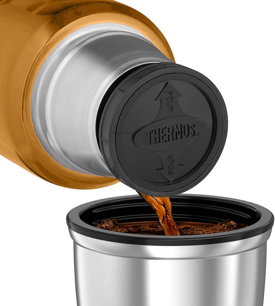 Thermos, Stainless King Copper Travel Flask (1.2L), Premium Leak Proof Insulated Tea & Coffee Flask for Hot & Cold Drinks - Image 5