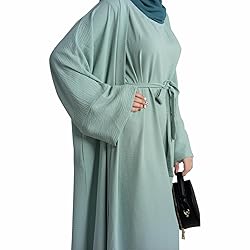 2PCS Women's Muslim Dresses Abaya Islamic Dubai