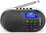 Groov e Milan DAB FM Radio Bluetooth Alarm Clock 1800mAh USB-C Black