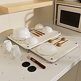 VERIFOST 2 Pcs Stone Drying Mat Kitchen- Quick Dry Stone Mat Kitchen, Diatomaceous Earth Mat with Non-Slip Base, Dish Drying 