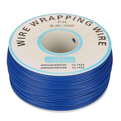 200M/Roll 30AWG Single Wrapping Copper Wire, Strand Cable 0.25mm Electrical Core Diameter for Laptop Motherboard PCB Solder - 5 Colors