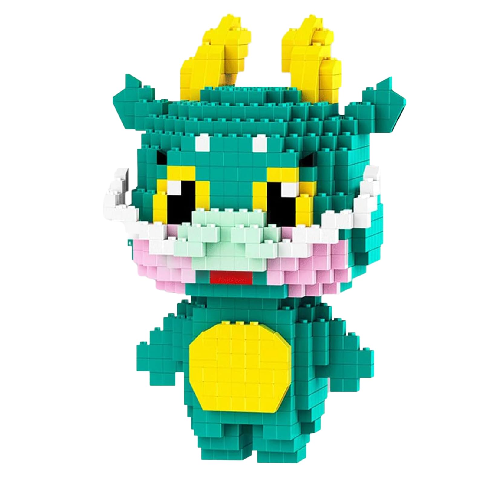 Larcele Micro Building Blocks Animal Set, DIY Mini 3D Building Toy Bricks,1228 Pieces KLJM-10 (Dragon)