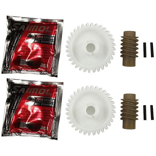 2 Garage Door Opener Drive Gears Worm for Chamberlain
