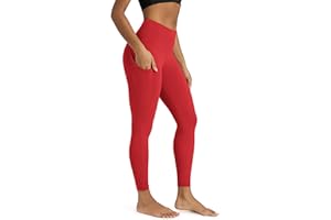 ODODOS Women's High Waisted Yoga Leggings with Pockets, Tummy Control Non See Through Workout Athletic Running Yoga Pants