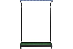 Dilwe Golf Club Organizer, 9 Holes Golf Club Steel Storage Rack Holder Putter Display Shelf Stand Golf Tool Supplies