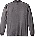 PGA TOUR Men's Golf Performance Long Sleeve Stripe Polo Shirt, Medium Grey Heather, L