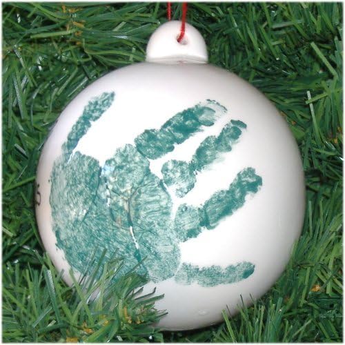 baby footprint bauble
