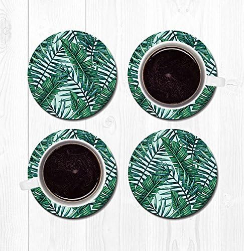 Housewarming Gift Coaster Coasters for Drinks Leaf Leaves Hostess Gift New Home Gift Banana Leaf Coasters Tropical Coasters Home Decor