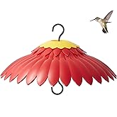 Beserie Bird Feeder Rain Cover Red Dome Baffle for Hummingbird Weather Guard Protective Feeders from Rain and Sun Built-in Moat 11inch Dceor Backyard