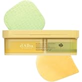 d'alba Piedmont Double Quick Liposome Serum Mask Pad, 70 Gel+30 Peeling Pad | Vita Toning Collagen Gel Pads (70 Count) + Calming Toner Peeling Pads (30 Count), Exfoliating &amp; Hydrating, 2 step in 1