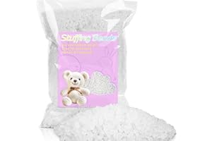 RAINFLOW 420g/14.8oz Plastic Stuffing Beads- Plastic Weighted Stuffed Beads Poly Pellets,Polyethylene Filler Beads, Plastic Beads Weighted Stuffed Animals,Filling Pillow,Bean Bags, Animal Toys,Crafts