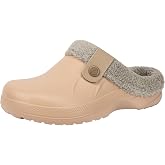ChayChax Fur Lined Clogs Fuzzy Slippers for Women and Men with Memory Foam | Waterproof, Non-Slip Indoor Outdoor, Around House, Cozy Warm Inside, Gifts for Women and Men, Moms and Dads