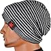 Men Reversible Slouchy Beanie Hat Unisex Skull Hat (Dark Gray)