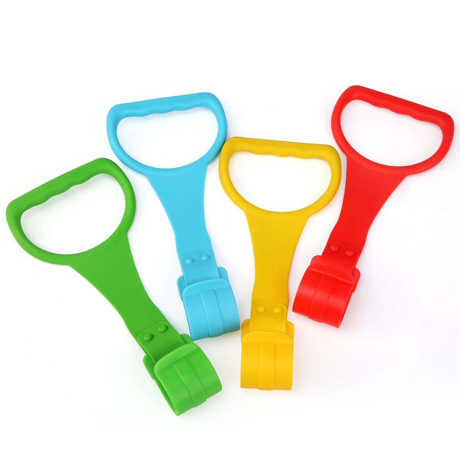 JoyPlus 4PCS Baby Playpen Pull Up Rings, Baby Crib Hanging Ring, Baby Cot Hand Rings, Baby Stand Up Dangling Pull Up Rings, Baby Walking Exercises Assistant Crib Pull Rings Toys to Help Baby Stand