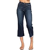Judy Blue Women's High Waist Cropped Wide Leg Jeans