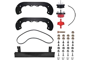 Mikatesi 99-9313 Snow Blower Paddles 2 Pack for Toro PowerClear 621 621 R E ZR QZR QZE CCR6053 Snowblower Paddle with 133-5585 108-4884 Scraper Kit + V-Belt 108-4921 + Mounting Hardware Kit