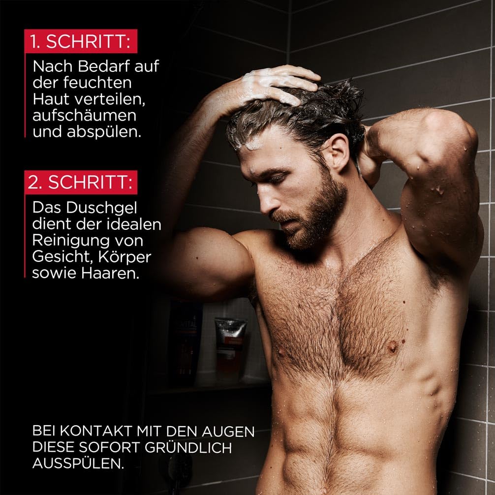 L'Oréal Men Expert Duschgel und Shampoo für Männer, Duschbad zur Reinigung von Körper, Haar und Gesicht, Herren Körperpflege für langanhaltende Frische mit aromatischem Duft, Stop Stress, 1 x 250 ml 4