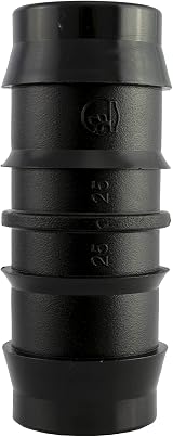 Pentech 25mm Straight Barbed Tubing Connector for Fish Pond & Hydroponics view 1