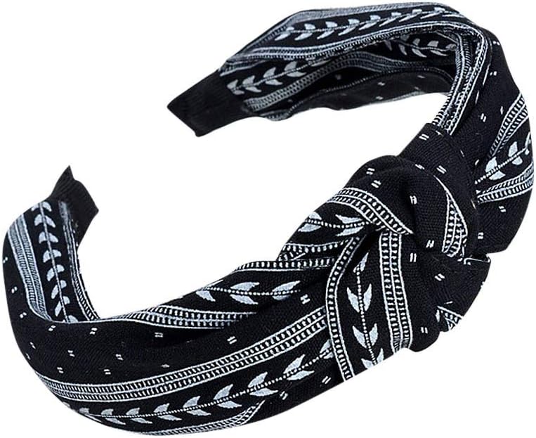 Fashion Bow Knot Hairband For Women, Simple Knotted Hair Head Hoop Hair Headband hairpin Hair Accessories For Girls (Black)