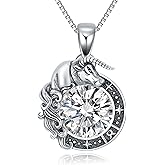LONAGO Zodiac Sign Necklace Celestial Constellation Necklace Horoscope Astrology Zodiac Pendant Necklace Gift for Women