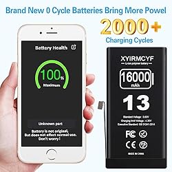 XYIRMCYF 16000mAh Super Capacity Battery Compatible