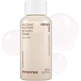 innisfree Volcanic PHA Toner, Korean Skincare with AHA & BHA, Refines Texture, Controls Oil, Exfoliating Face Treatment