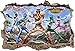 POWER RANGERS DINO SUPER CHARGE Smashed Wall Decal Removable Wall Sticker H207, Regular