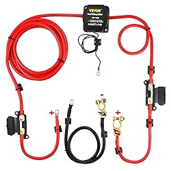 VEVOR Split Charge Relay Kit, 6mtr 12V, Automatic
