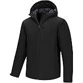 33,000ft Mens Warm Winter Jacket Hooded Lightweight Puffer Jacket Water Resistant Windproof Insulated Coats
