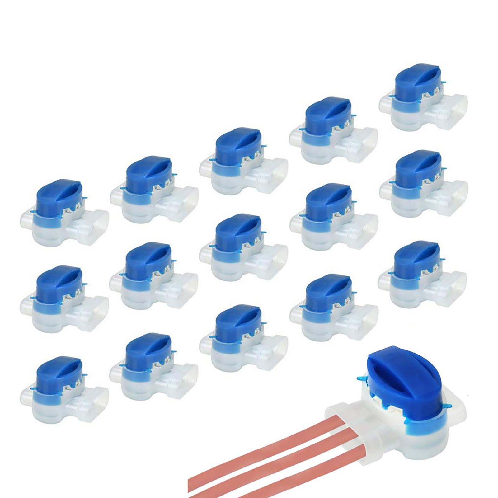 CTRICALVER Waterproof Connector 15 Pack Cable Connector Waterproof Connector Crimping Automatic Lawn Mower Accessories