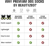 BEAUTYZOO Non-slip Dog Socks 2 Pairs Small to Large Senior Dogs view 4