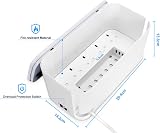 FDTEK 8-in-1 Extension Socket with USB Ports USB Charger Cable Box UK 2m view 7