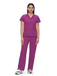 floralhue Scrubs for Women, V-Neck Scrubs Top