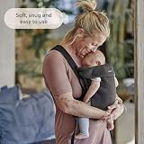BabyBjörn Baby Carrier Mini 3D Jersey Charcoal Grey Newborn Carrier view 7