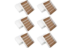 HIMOMO 6 Pack Card Storage Box, 3700 Count Trading Card Storage Box White Sports Storage Card Box Organizer Sorting Tray Cards Sleeve Cases Box for Storing Protecting and Organizing Soccer Cards