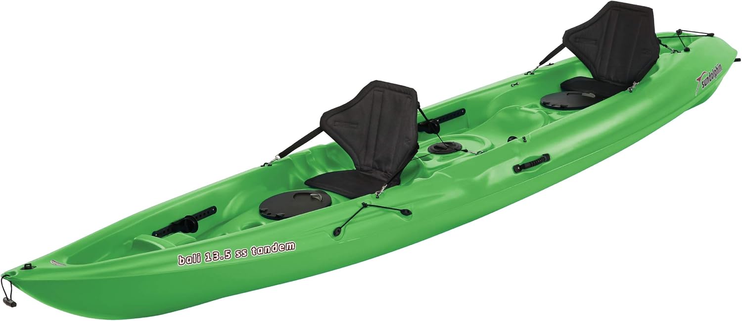 SUNDOLPHIN Sun Dolphin Bali Tandem Kayak (Lime, 13.5Feet) Amazon.co