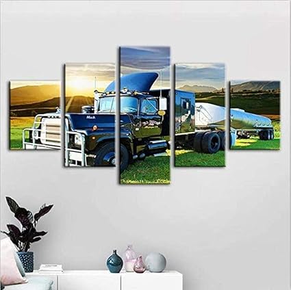 YCCYYYI 5 Panels Wandkunst Poster Wohnzimmer Schlafzimmer Home