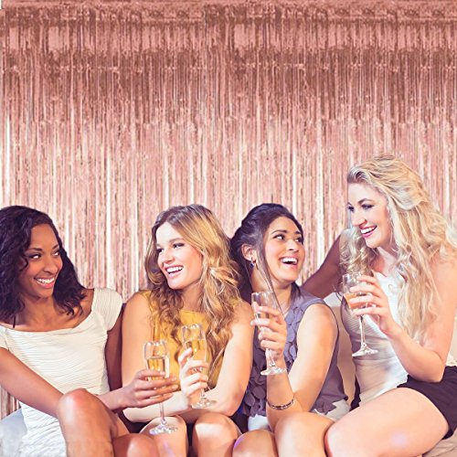 4 FECEDY+Metallic+Tinsel+Curtains+Decorations