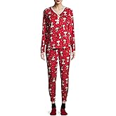 Snoopy Women's and Women's Plus 3-Piece Giftable Pajama Set with Socks (2X (18/20)) Red
