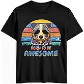 BEMIGO T Shirts for Men Graphic Tees Men Sunglasses Bear Crew Neck Mens Shirts Short Sleeve Color Stripe Casual T-Shirt