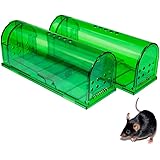 Humane Mouse Trap - Mouse Traps That Work – Best Mouse, Mice and Rat Trap – Plastic Traps Live Catch and Release Rodents…
