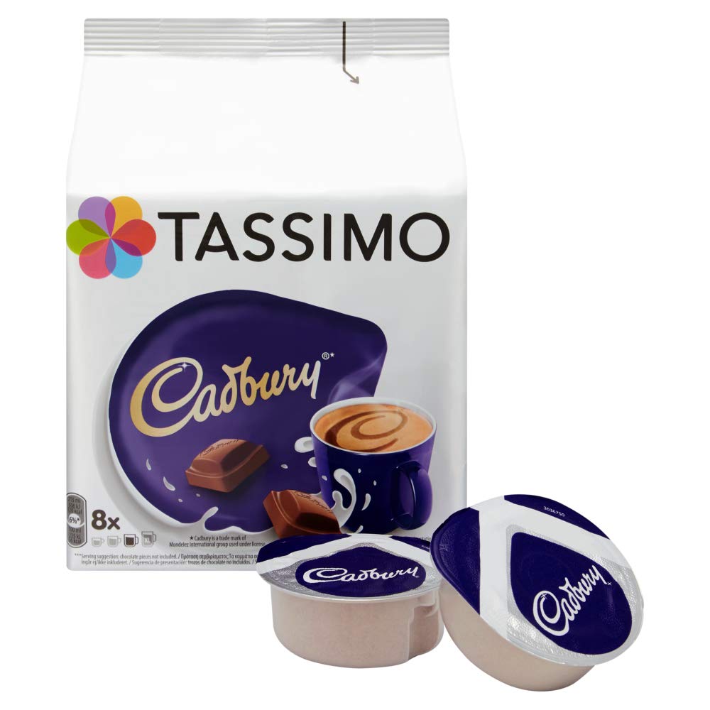 Tassimo Cadbury Hot Chocolate Drink (Pack of 5, Total 40 pods, 40 ...