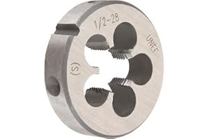 Utoolmart 1/2-28 Round Die, Machine Thread Right Hand Threading Die, Alloy Tool Steel
