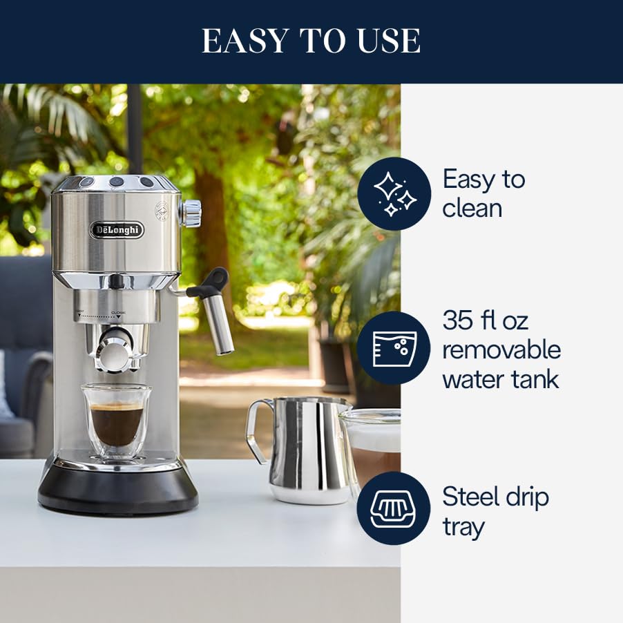 De'Longhi Dedica EC680M, Espresso Machine, Coffee and Cappucino Maker
